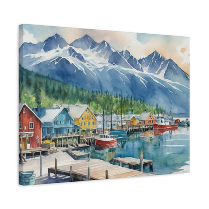 Alaska Coastal Vibe, Canvas Painting, 9 of many