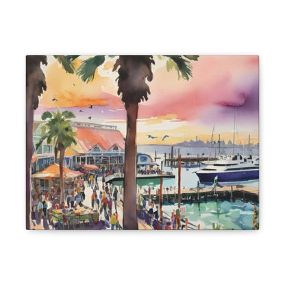 Pier 39 San Francisco Waterfront, San Francisco Painting, 7 of many