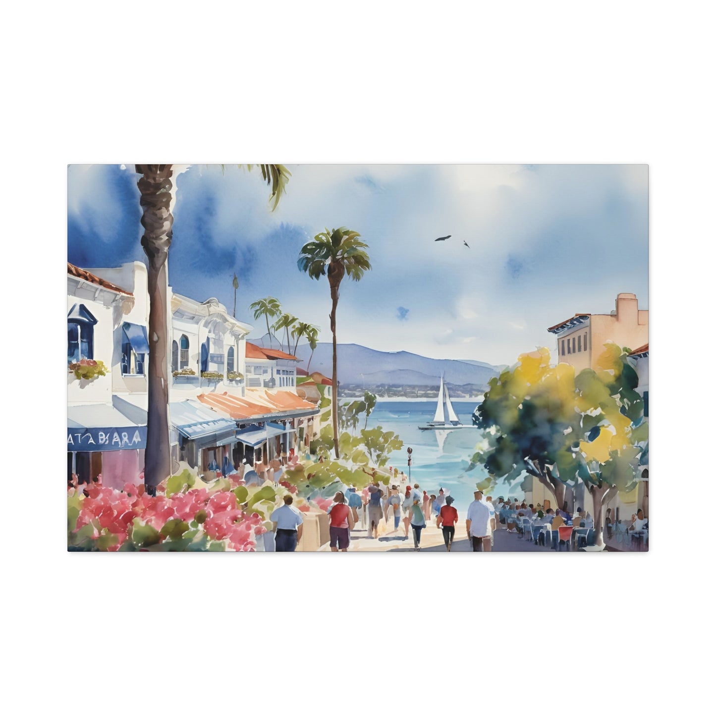 Santa Barbara Waterfront, California Painting, 9 of many