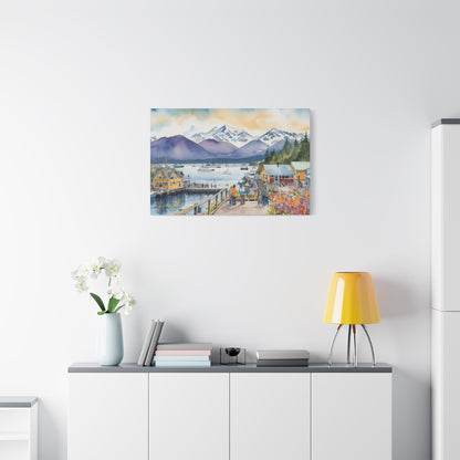 Alaska Coastal Vibe, Canvas Painting, 3 of many