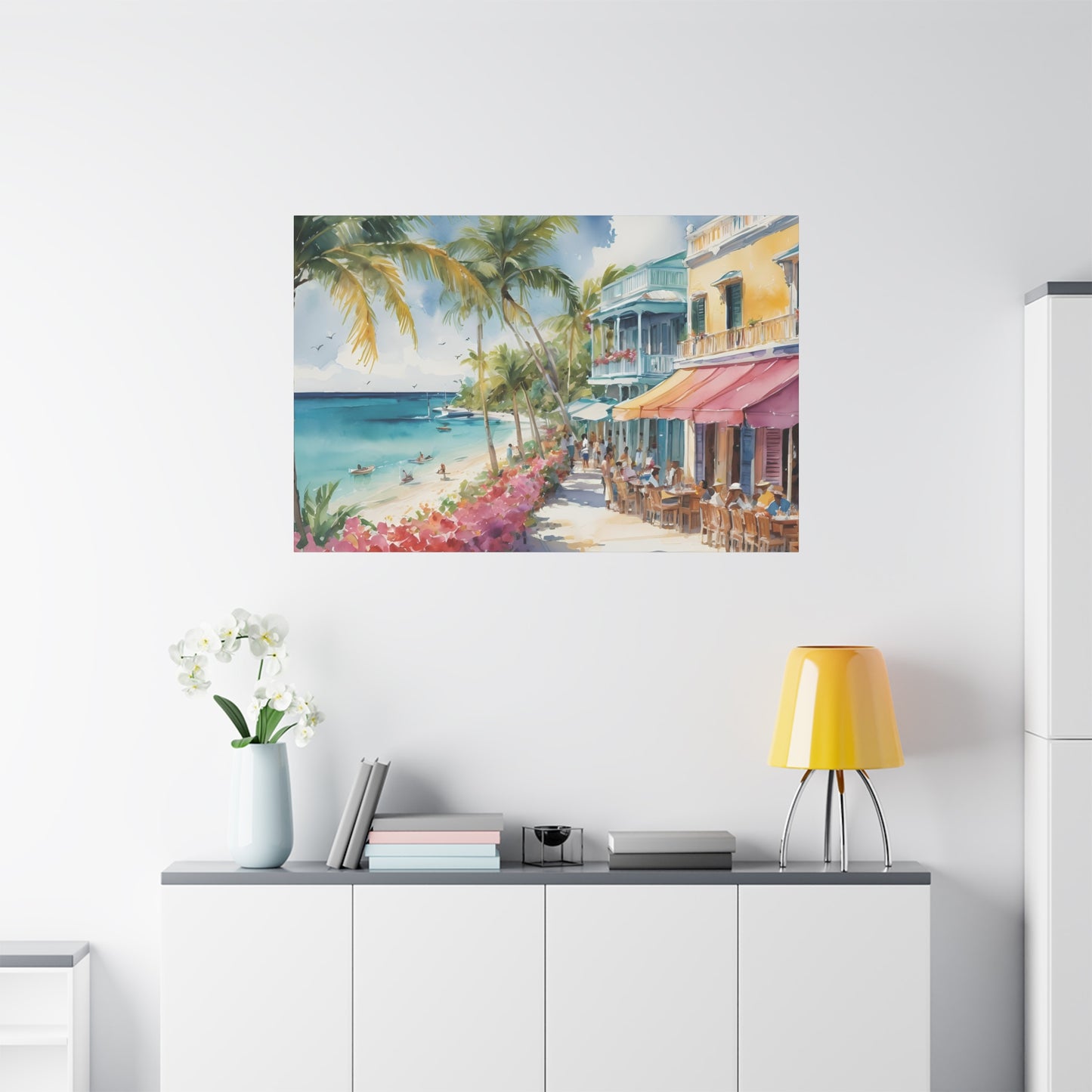 A Caribbean Vibe, Watercolor Painting, 5 of many