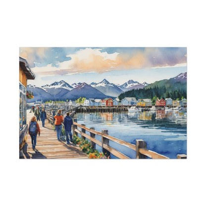 Alaska Coastal Vibe, Canvas Painting, 4 of many