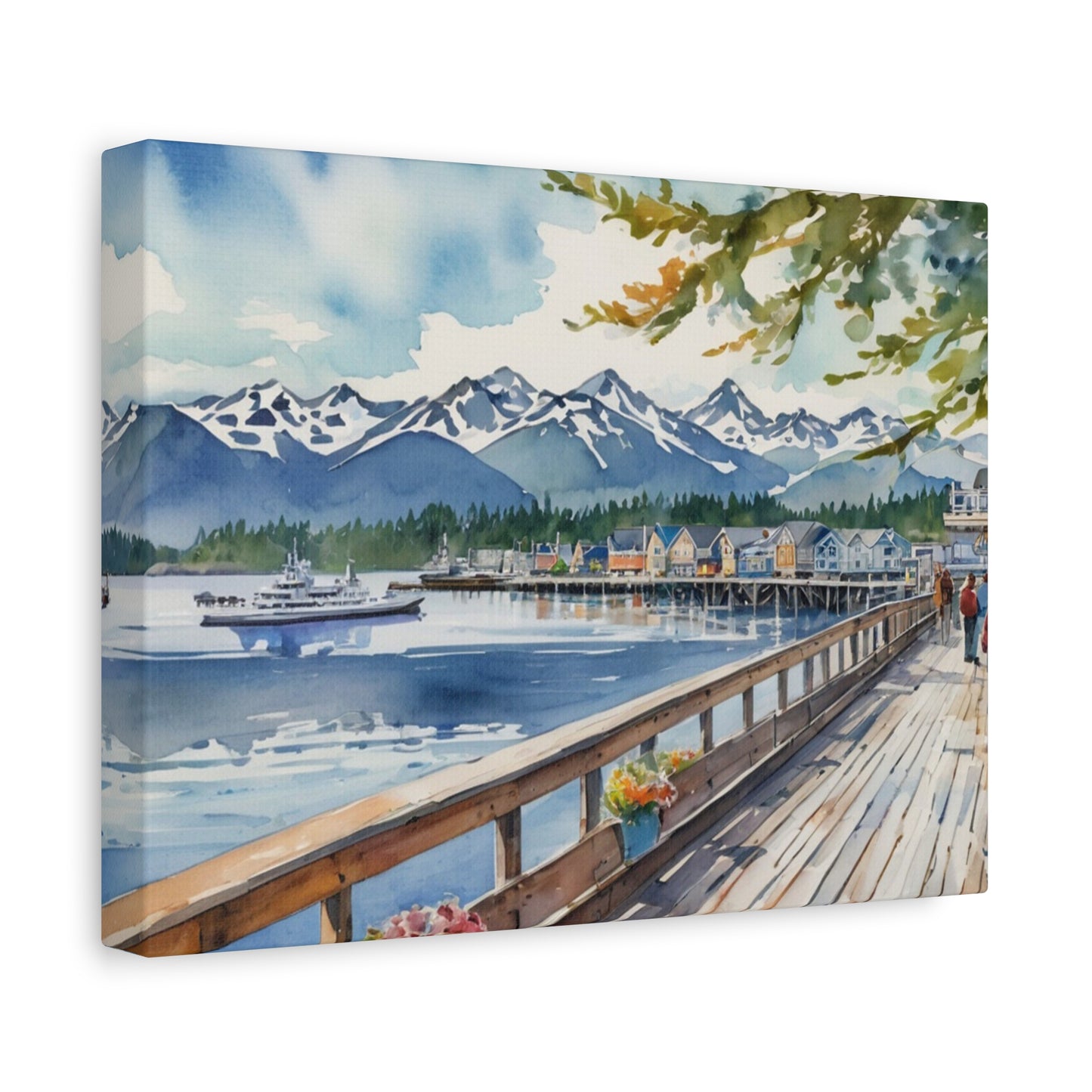 Alaska Coastal Vibe, Canvas Painting, 7 of many