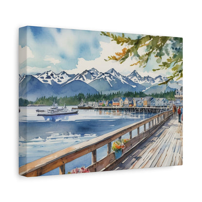 Alaska Coastal Vibe, Canvas Painting, 7 of many