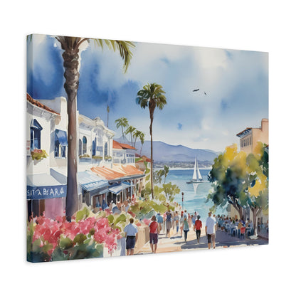 Santa Barbara Waterfront, California Painting, 9 of many