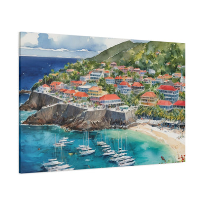 St. Barts Coastal Vibe, Canvas Painting, 6 of many