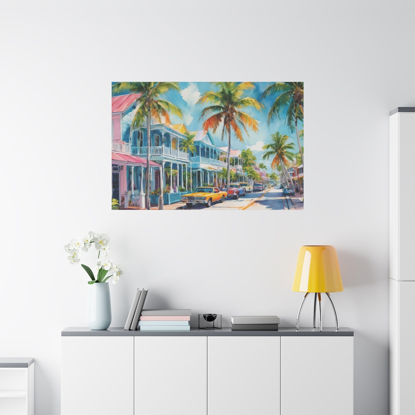 Key West Vibe, Coastal Canvas Painting, 2 of many