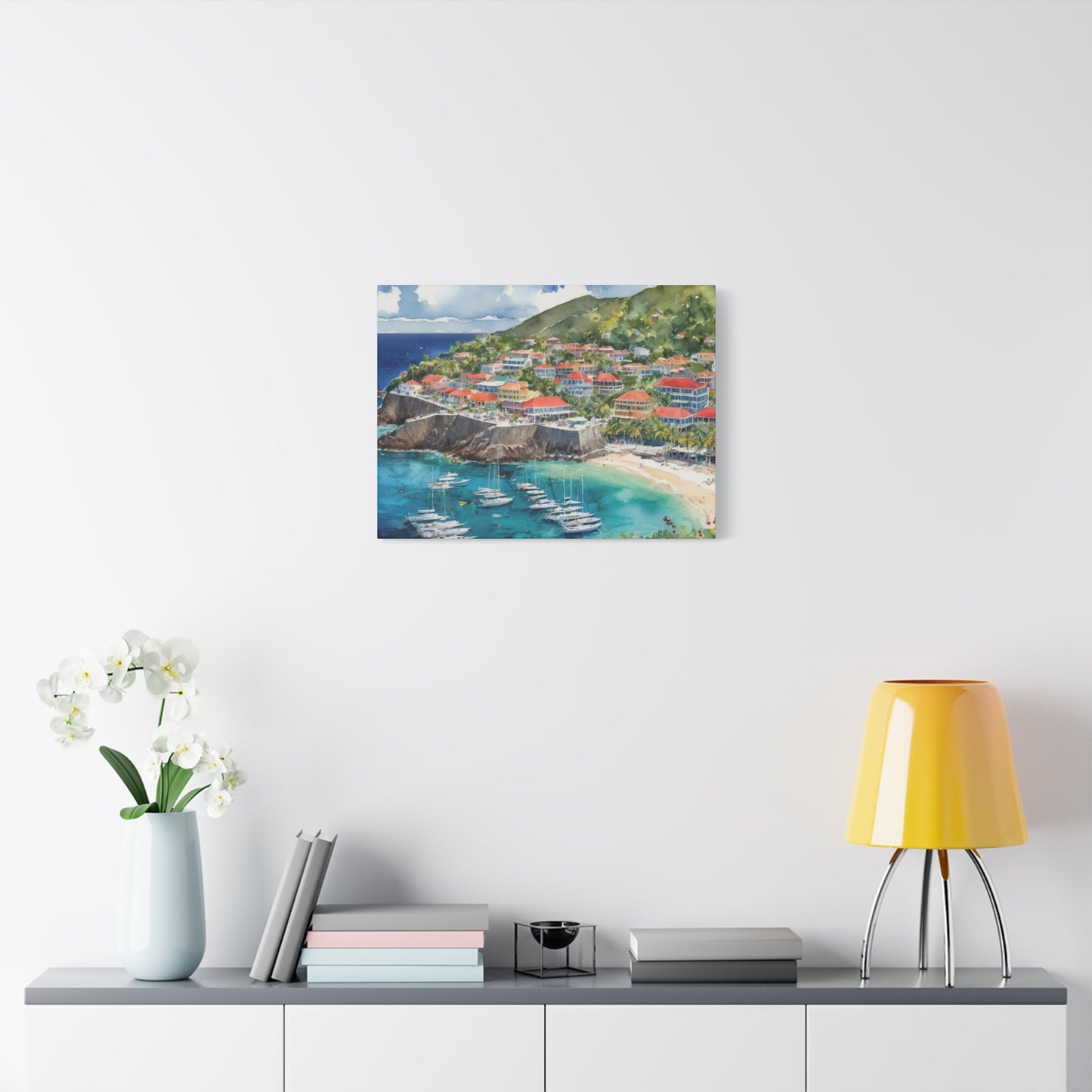 St. Barts Coastal Vibe, Canvas Painting, 6 of many