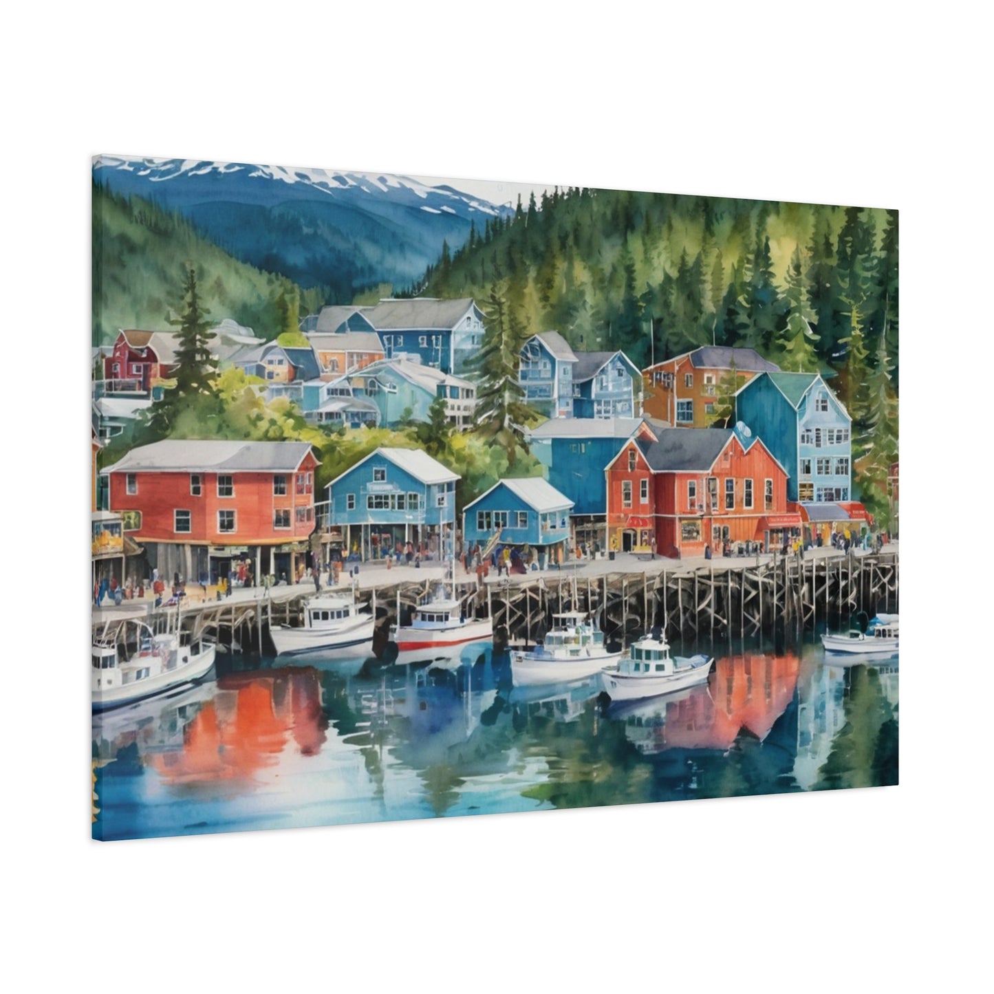 Alaska Coastal Vibe, Canvas Painting, 8 of many