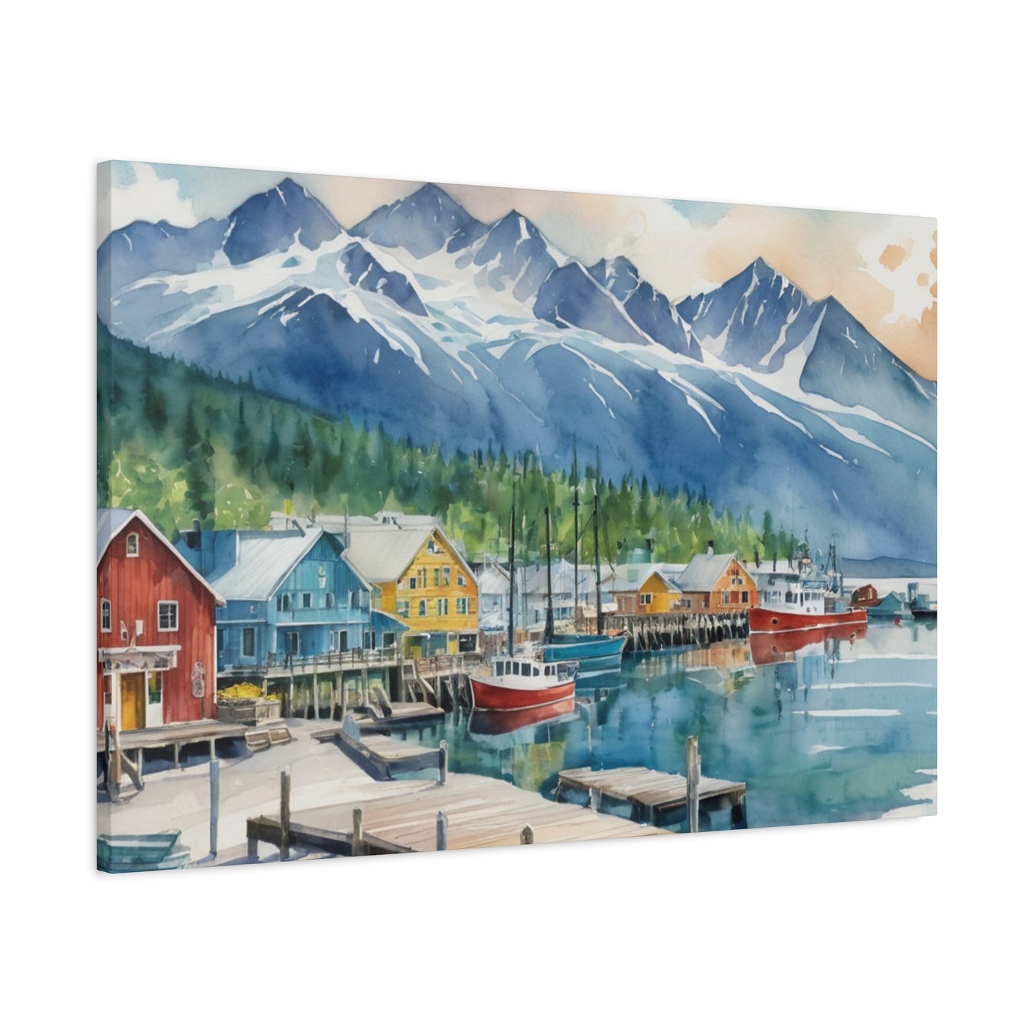 Alaska Coastal Vibe, Canvas Painting, 9 of many