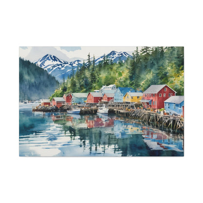 Alaska Coastal Vibe, Canvas Painting, 10 of many