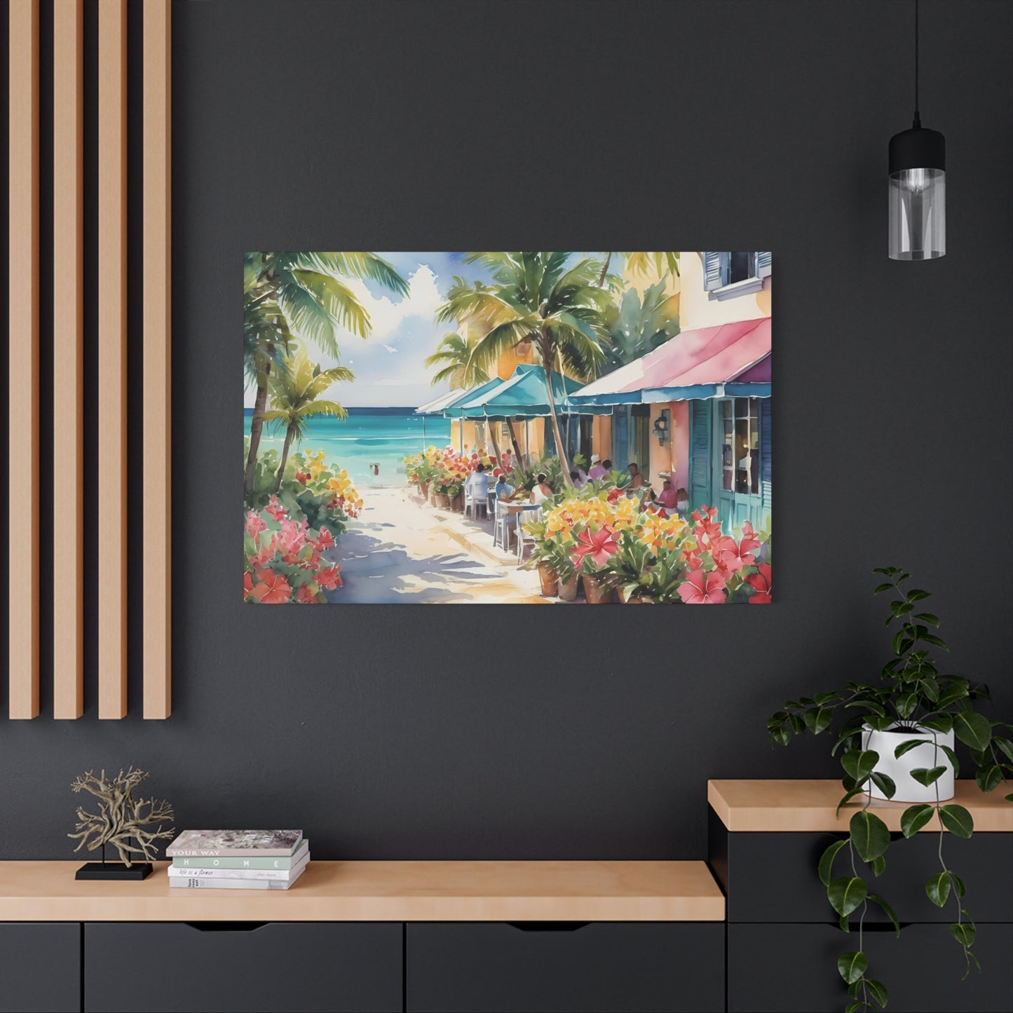 A Caribbean Vibe, Watercolor Painting, 4 of many