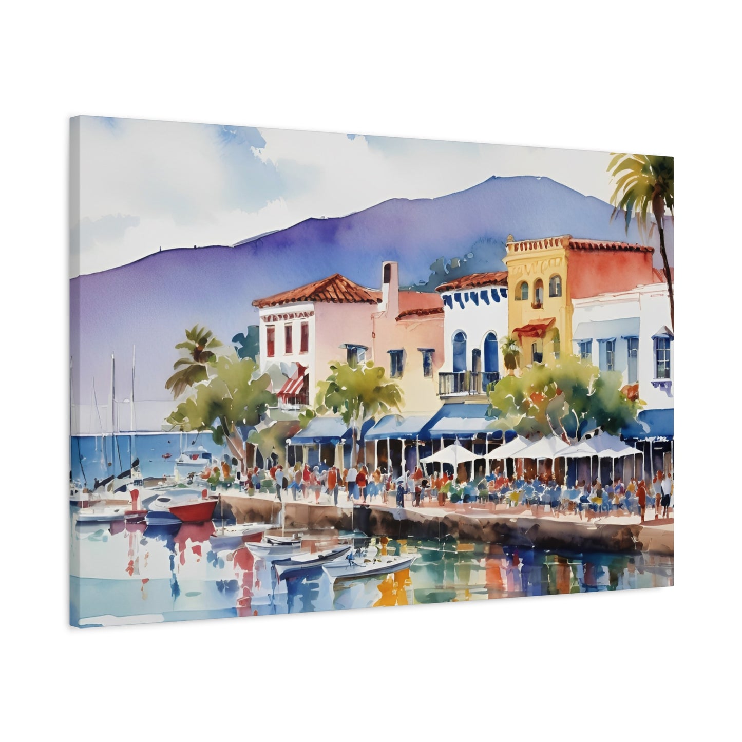 Santa Barbara Waterfront, California Painting, 7 of many