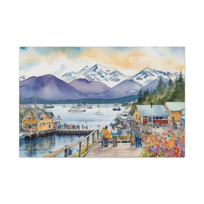 Alaska Coastal Vibe, Canvas Painting, 3 of many