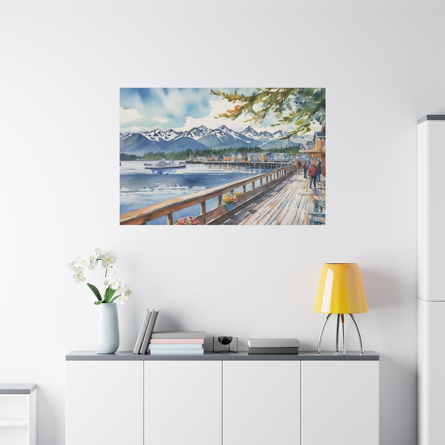 Alaska Coastal Vibe, Canvas Painting, 7 of many