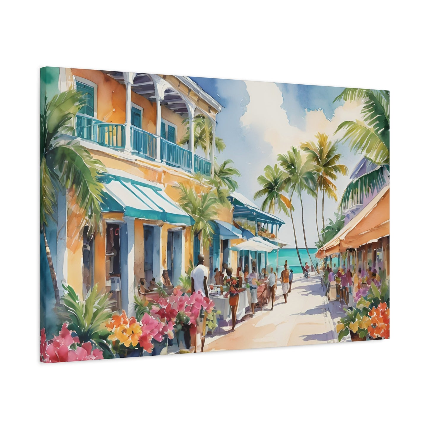 A Caribbean Vibe, Watercolor Painting, 6 of many