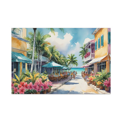 A Caribbean Vibe, Watercolor Painting, 1 of many