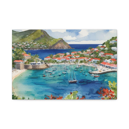 St. Barts Coastal Vibe, Canvas Painting, 8 of many