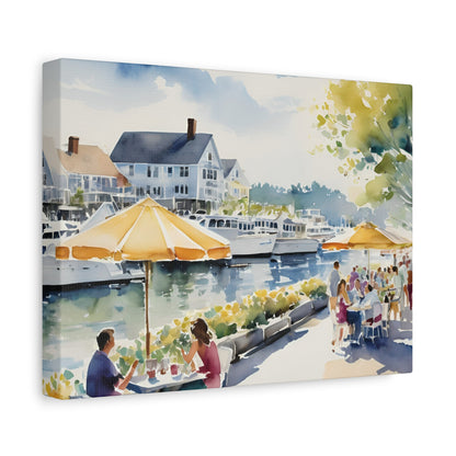 Hamptons Waterfront, Hamptons Watercolor Painting, 9 of many