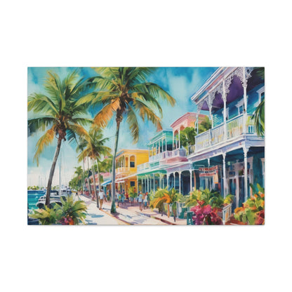 Key West Vibe, Coastal Canvas Painting, 4 of many