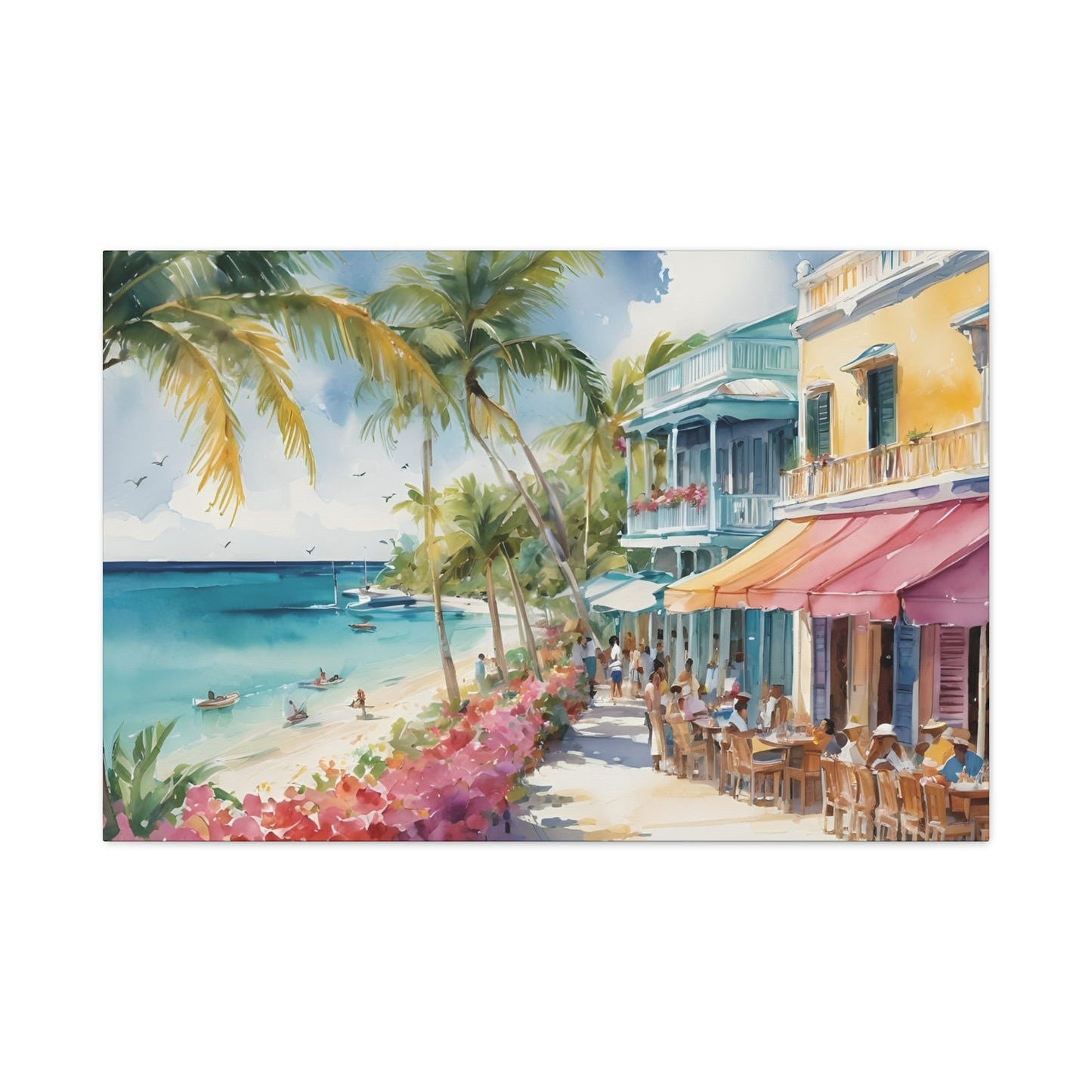 A Caribbean Vibe, Watercolor Painting, 5 of many