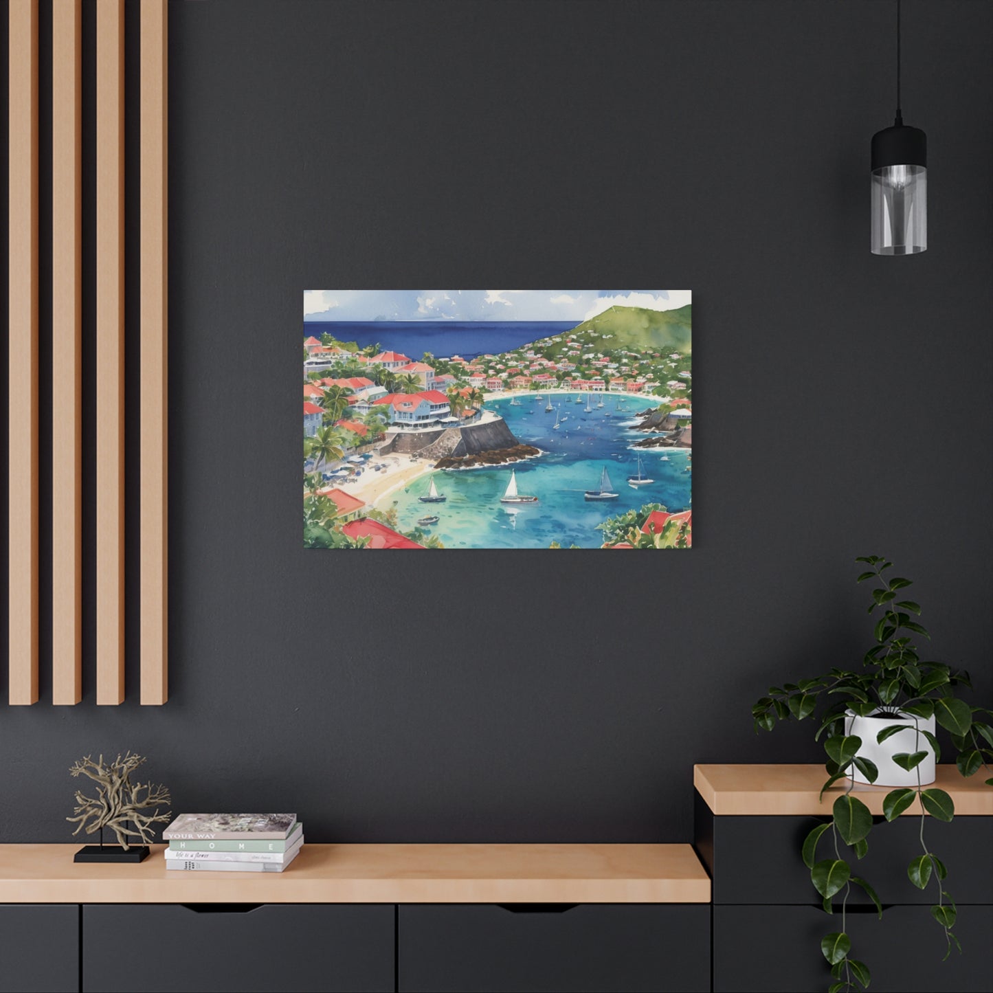 St. Barts Coastal Vibe, Canvas Painting, 9 of many