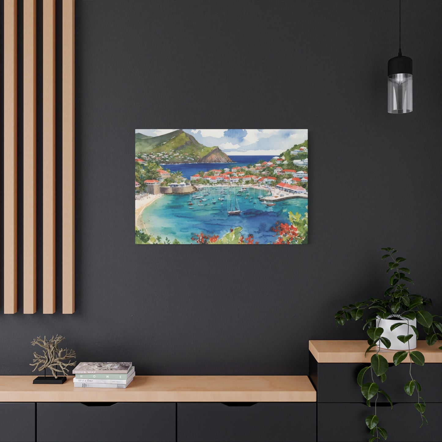 St. Barts Coastal Vibe, Canvas Painting, 8 of many