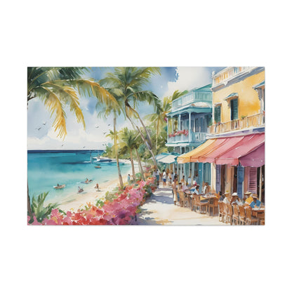 A Caribbean Vibe, Watercolor Painting, 5 of many