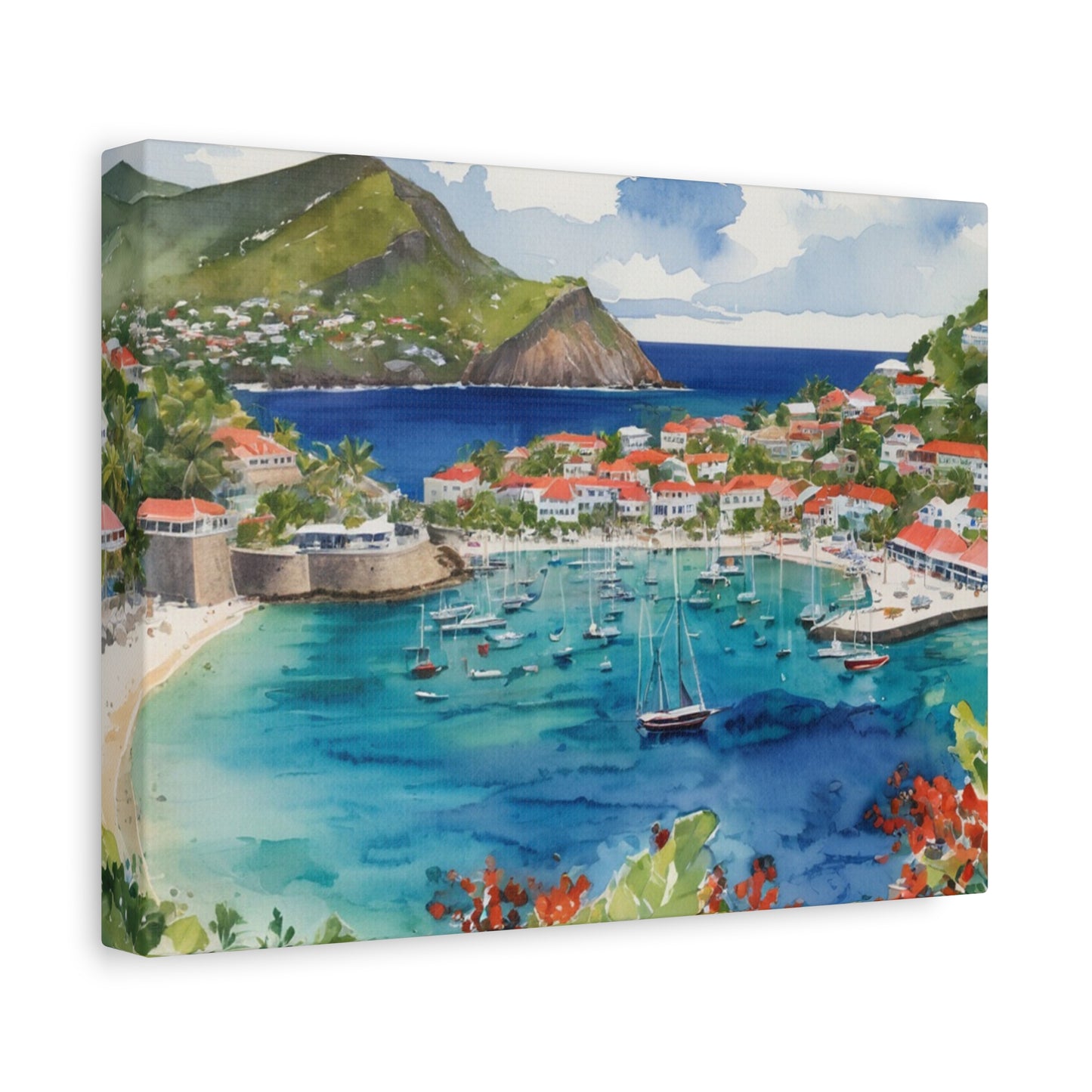 St. Barts Coastal Vibe, Canvas Painting, 8 of many