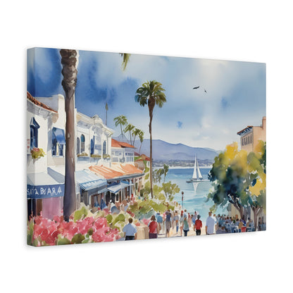 Santa Barbara Waterfront, California Painting, 9 of many