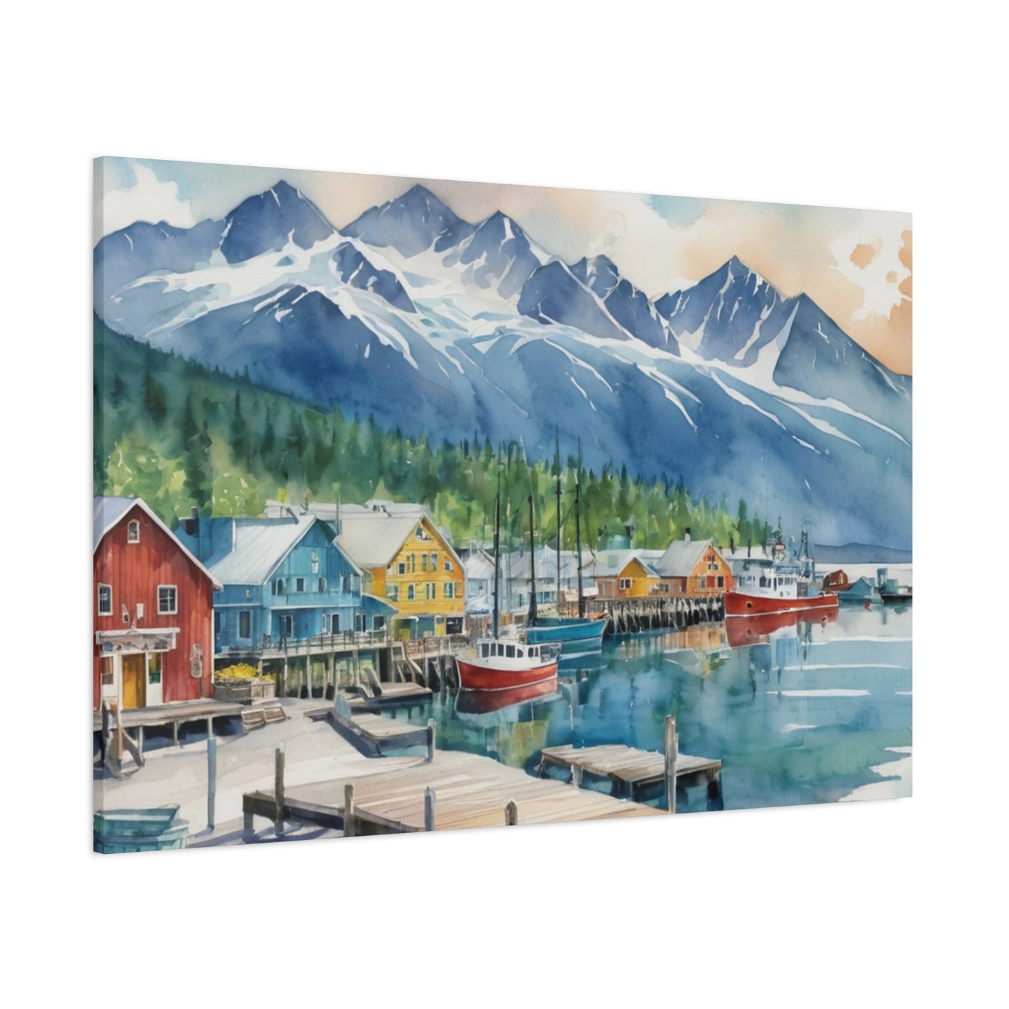 Alaska Coastal Vibe, Canvas Painting, 9 of many