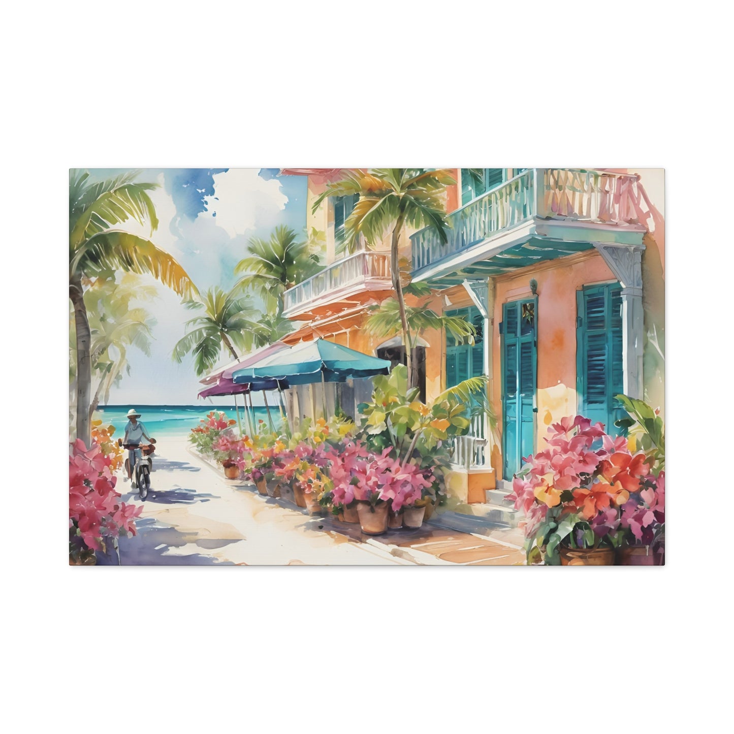 A Caribbean Vibe, Watercolor Painting, 8 of many