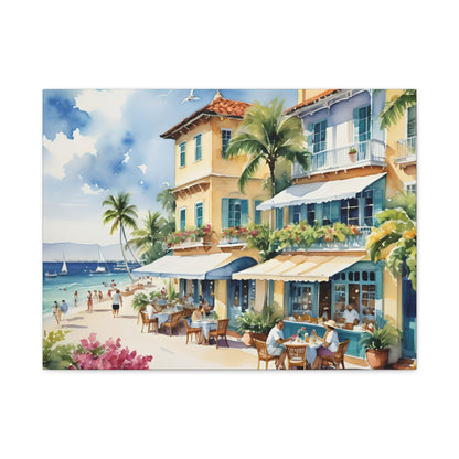 Palm Beach Waterfront, Palm Beach Watercolor Painting, 7 of many