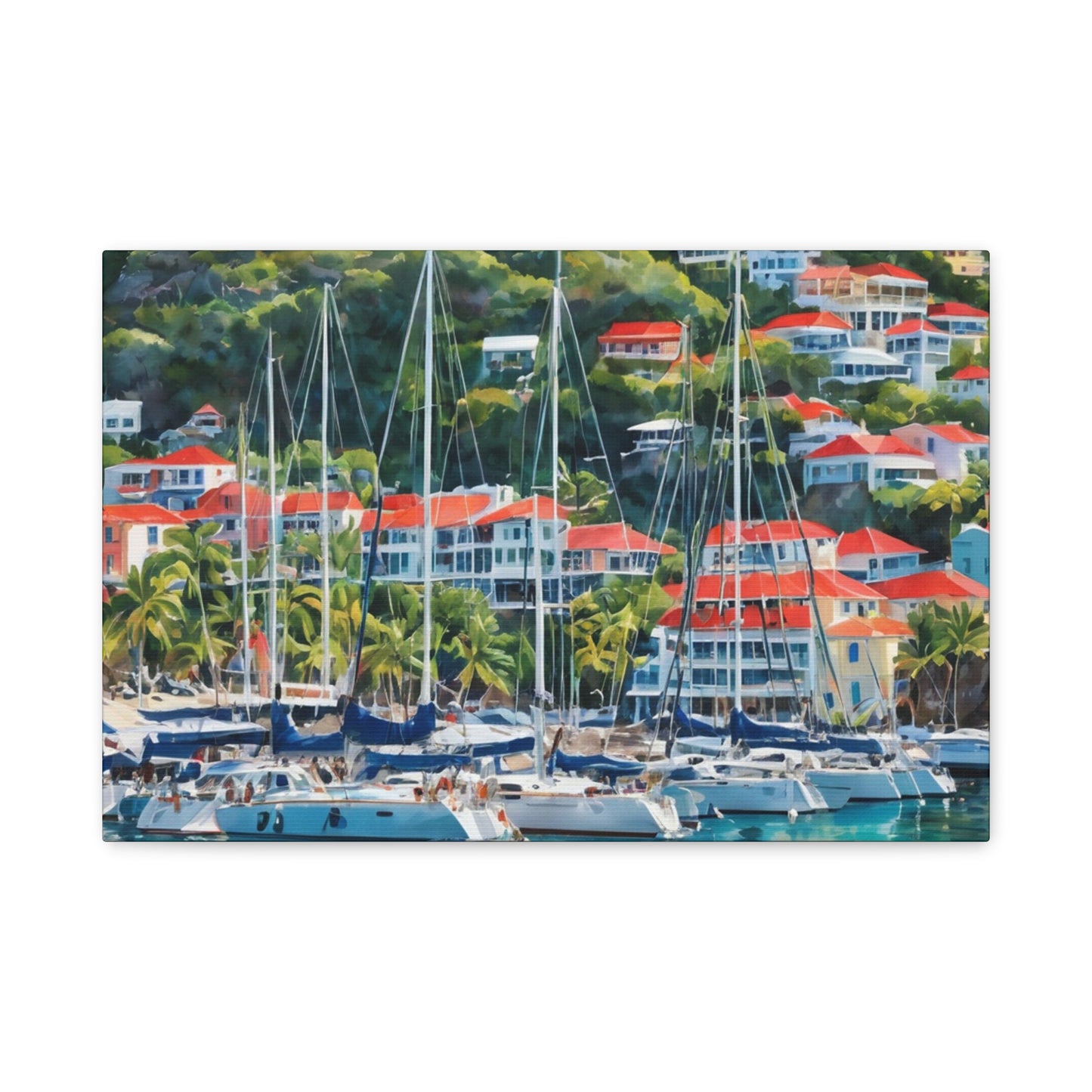 St. Barts Coastal Vibe, Canvas Painting, 2 of many