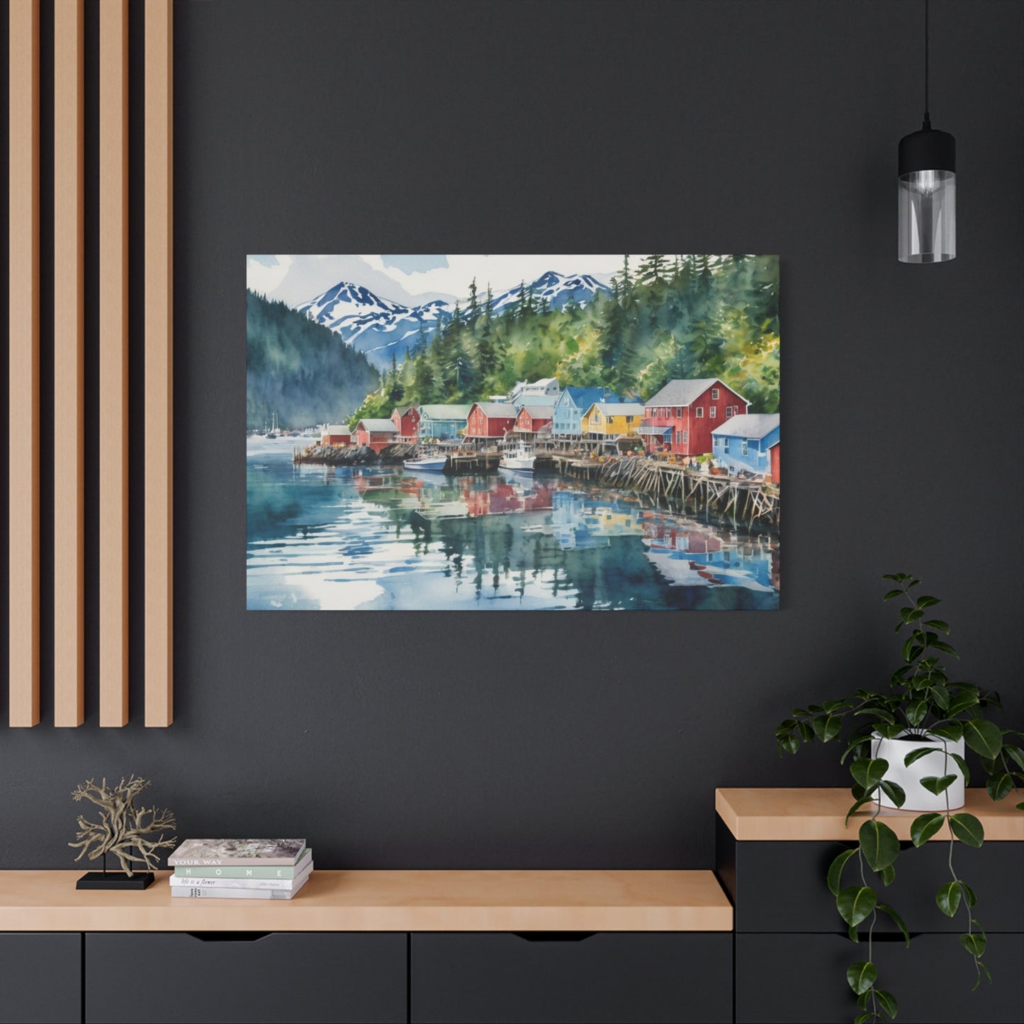 Alaska Coastal Vibe, Canvas Painting, 10 of many