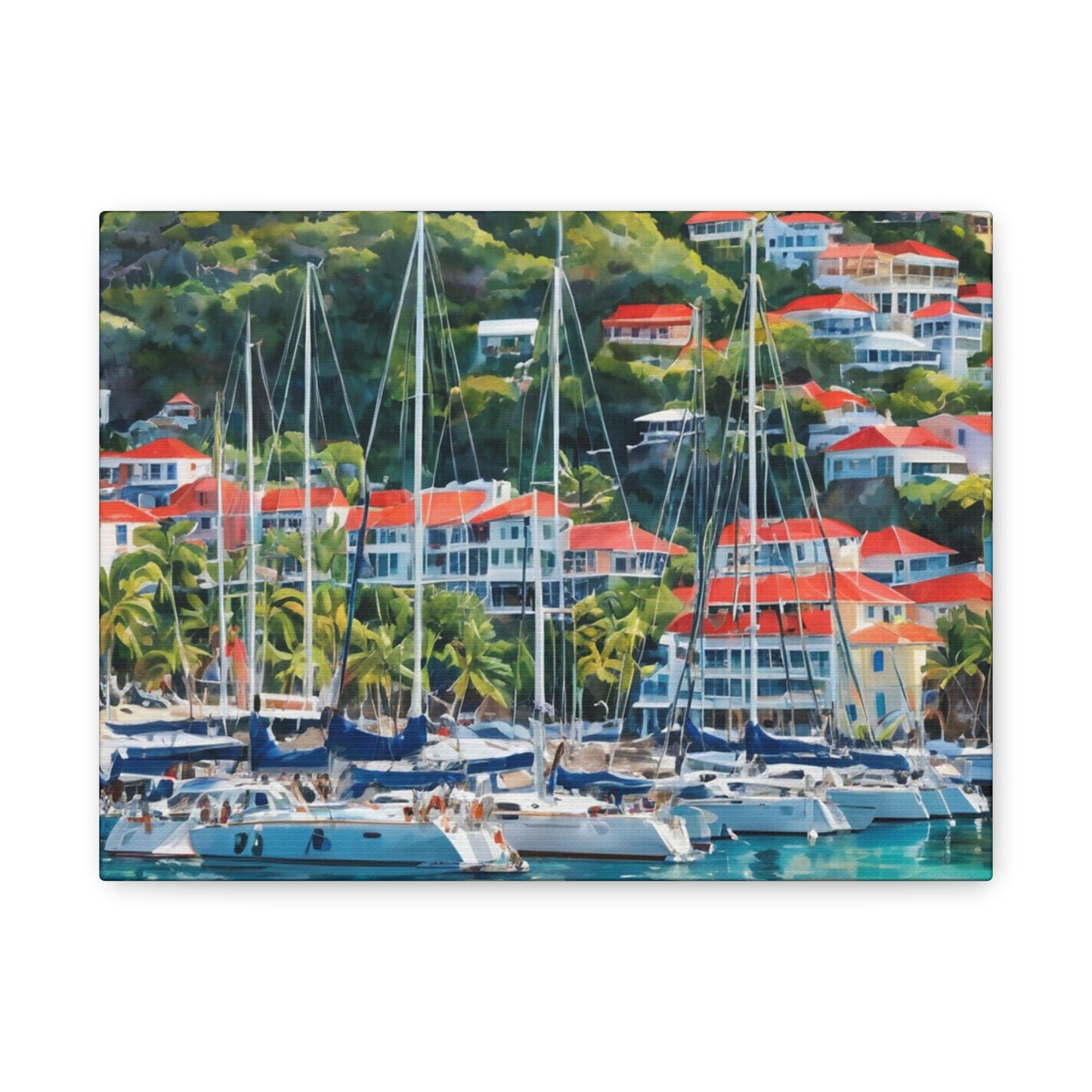 St. Barts Coastal Vibe, Canvas Painting, 2 of many