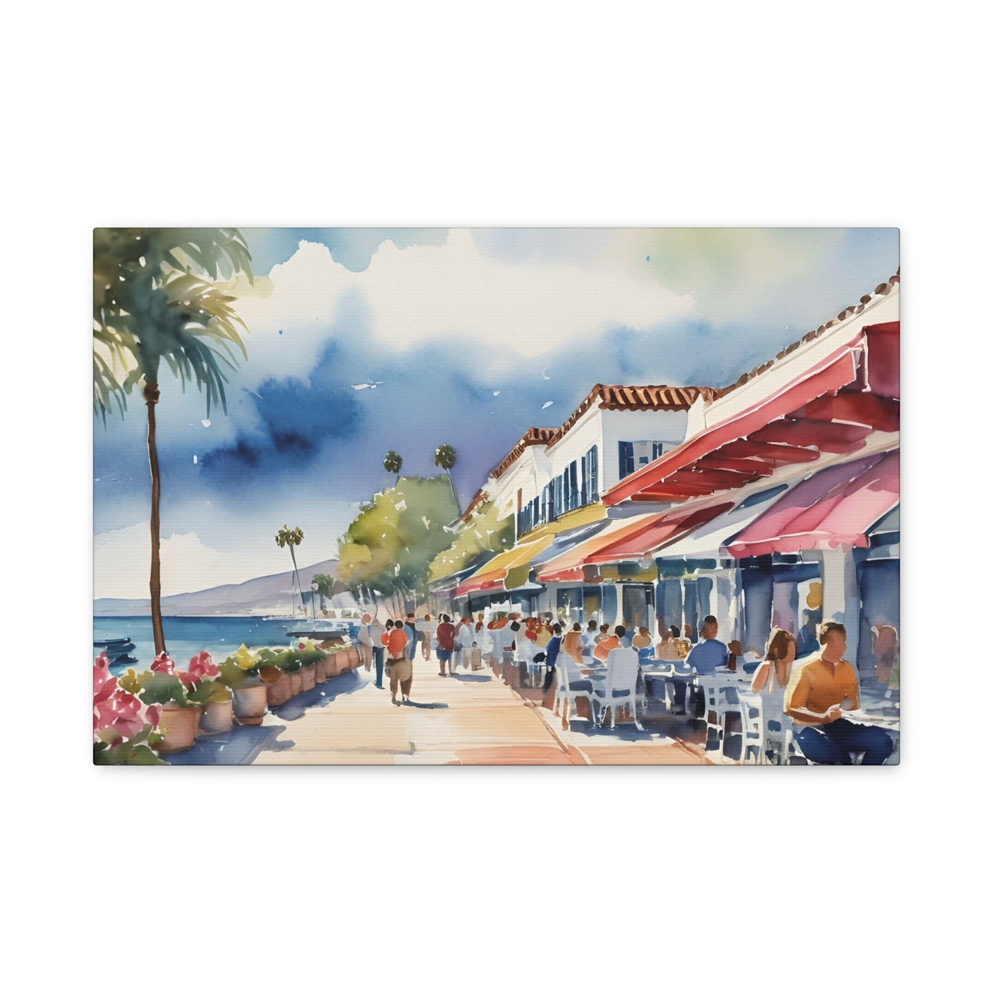 Santa Barbara Waterfront, California Painting, 6 of many