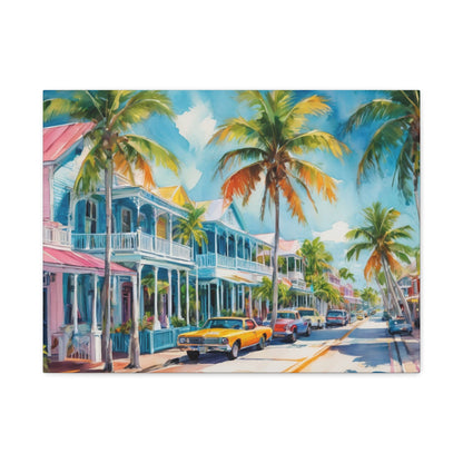 Key West Vibe, Coastal Canvas Painting, 2 of many