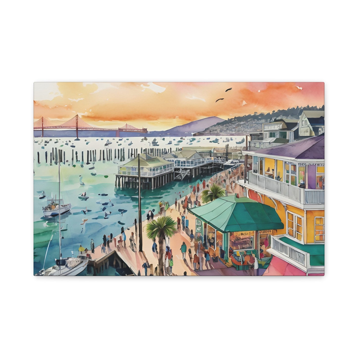 Pier 39 San Francisco Waterfront, San Francisco Painting, 5 of many