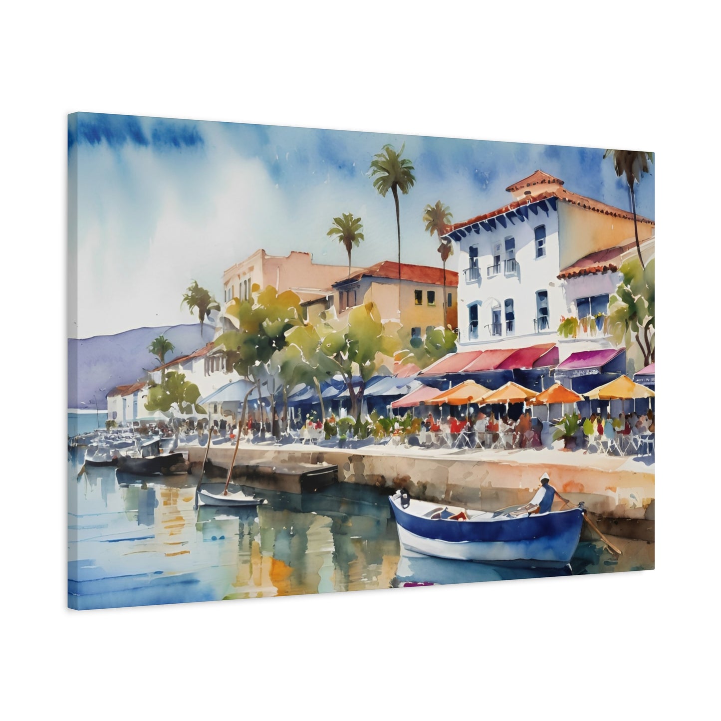 Santa Barbara Waterfront, California Painting, 10 of many