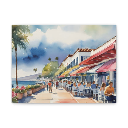 Santa Barbara Waterfront, California Painting, 6 of many