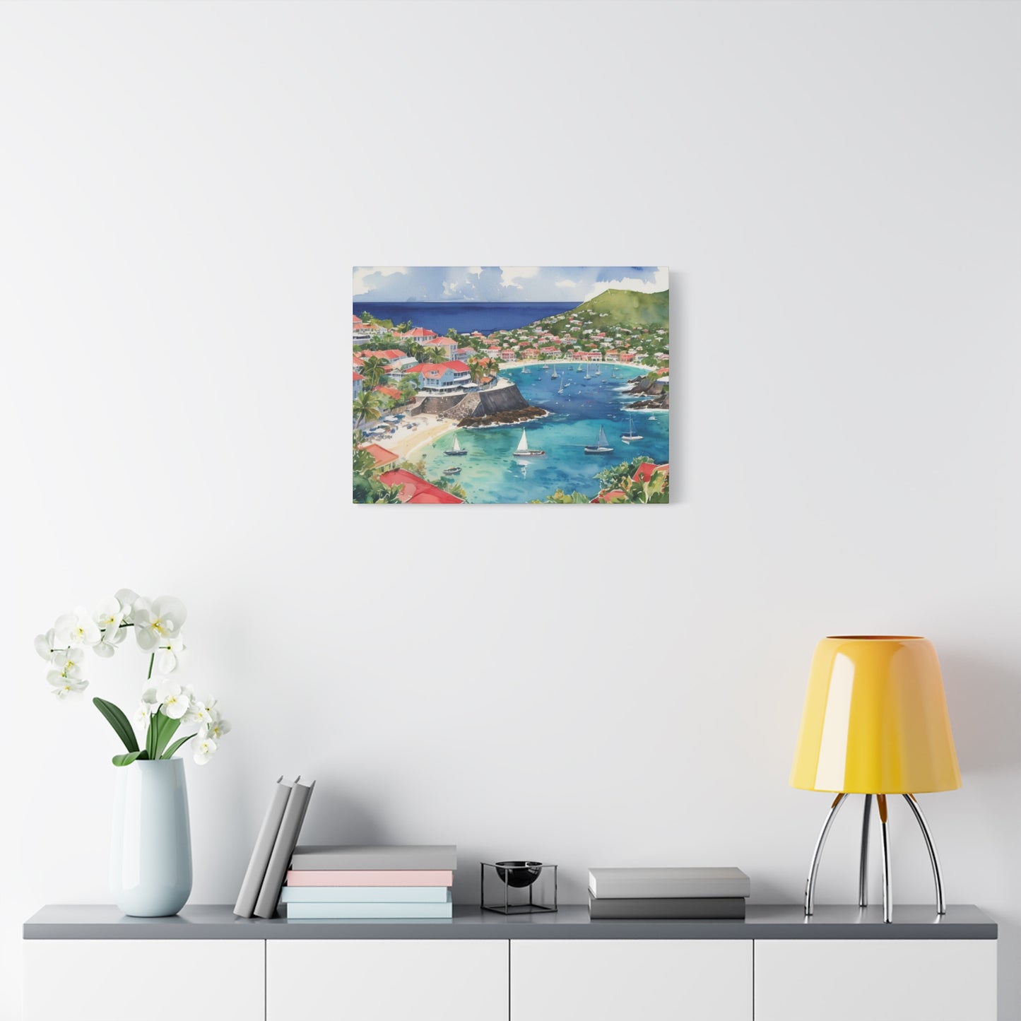 St. Barts Coastal Vibe, Canvas Painting, 9 of many