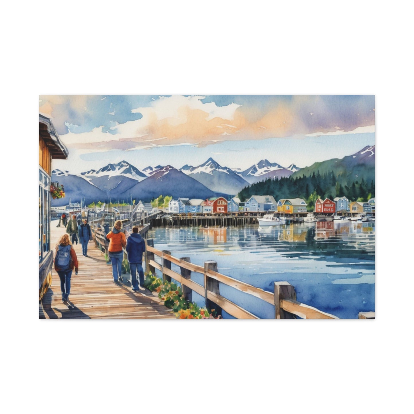 Alaska Coastal Vibe, Canvas Painting, 4 of many