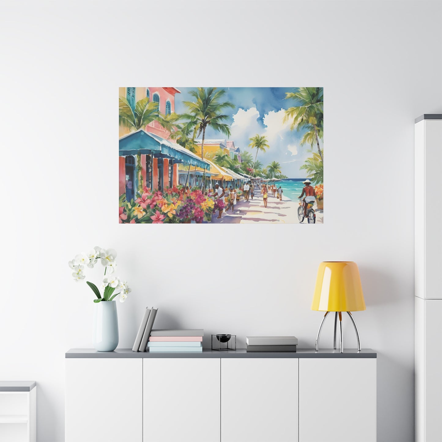 A Caribbean Vibe, Watercolor Painting, 10 of many