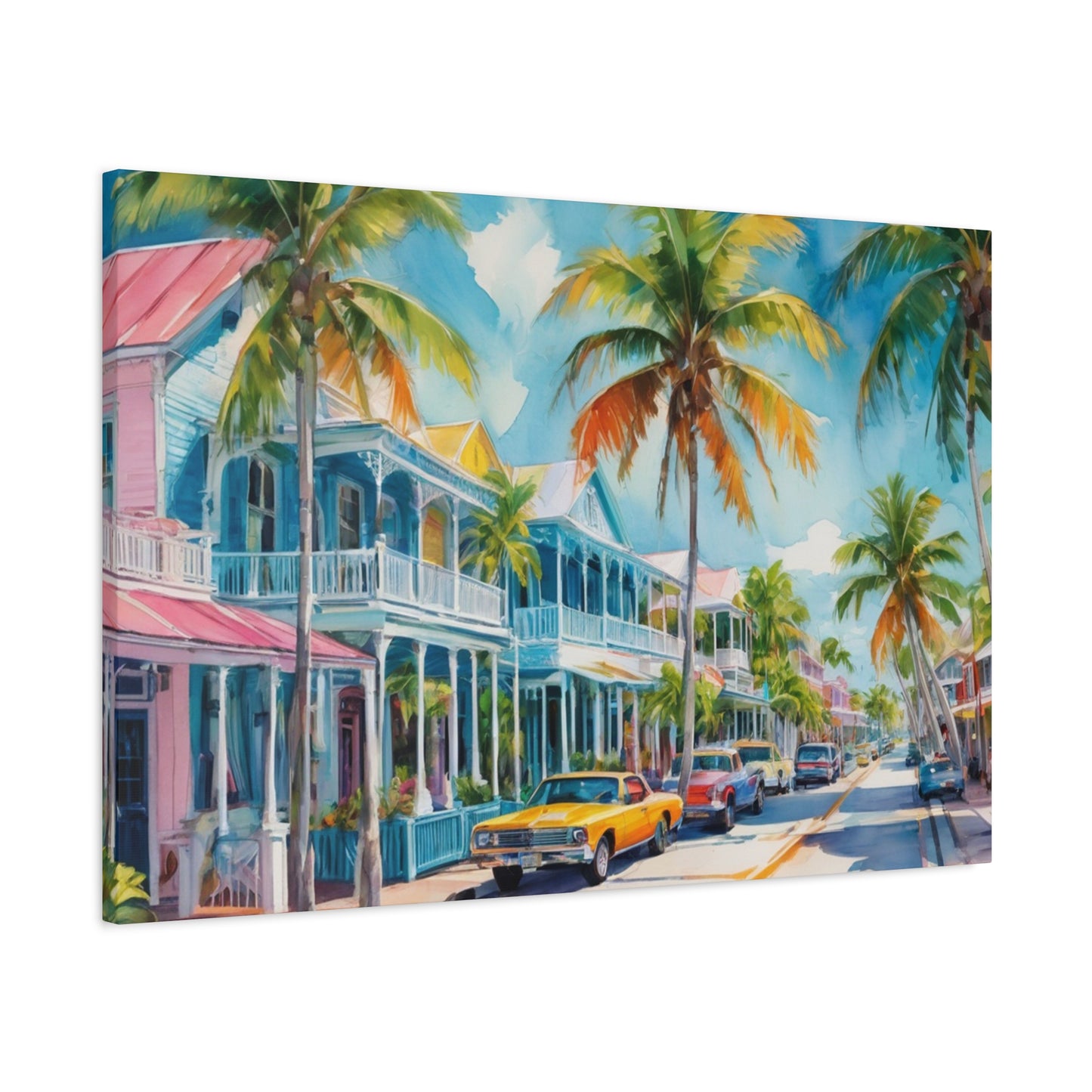 Key West Vibe, Coastal Canvas Painting, 2 of many