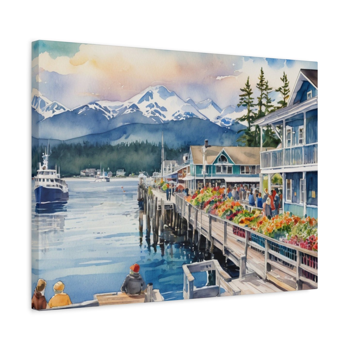 Alaska Coastal Vibe, Canvas Painting, 6 of many