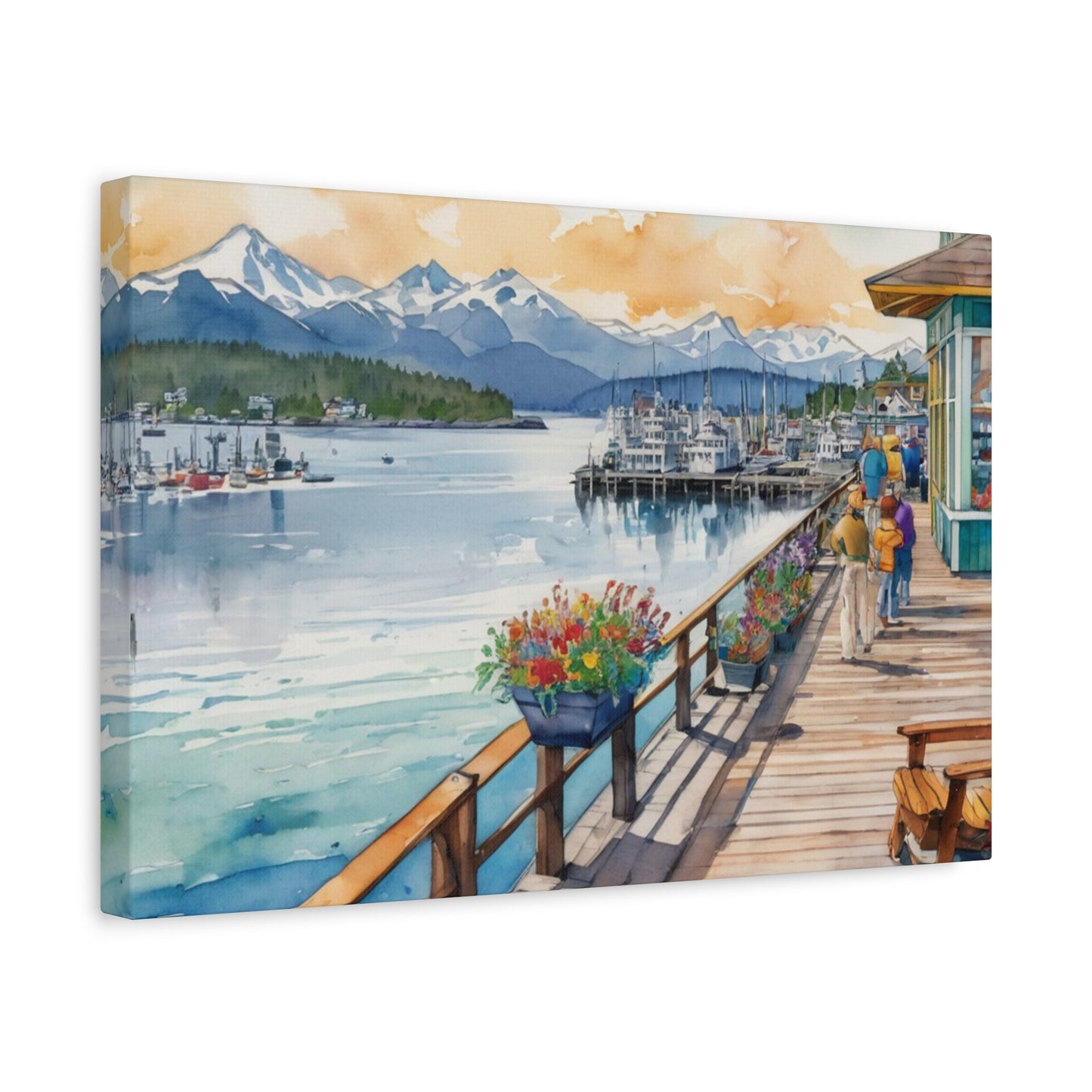 Alaska Coastal Vibe, Canvas Painting, 5 of many