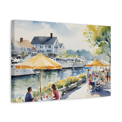 Hamptons Waterfront, Hamptons Watercolor Painting, 9 of many