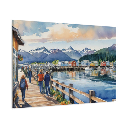 Alaska Coastal Vibe, Canvas Painting, 4 of many