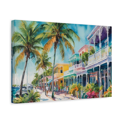 Key West Vibe, Coastal Canvas Painting, 4 of many